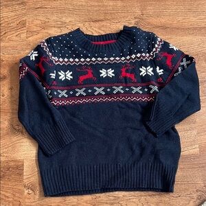 H&M Blue and Red Nordic Sweater